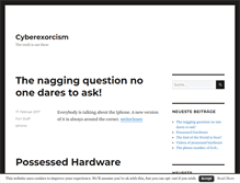 Tablet Screenshot of cyberexorcism.com